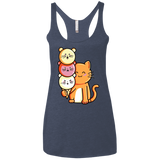T-Shirts Vintage Navy / X-Small Cat and Micecream Women's Triblend Racerback Tank