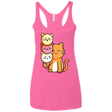 T-Shirts Vintage Pink / X-Small Cat and Micecream Women's Triblend Racerback Tank