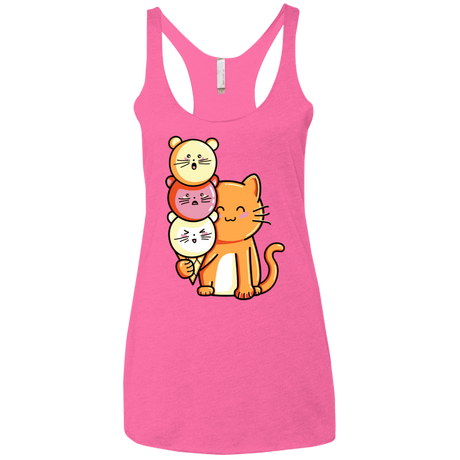 T-Shirts Vintage Pink / X-Small Cat and Micecream Women's Triblend Racerback Tank