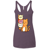 T-Shirts Vintage Purple / X-Small Cat and Micecream Women's Triblend Racerback Tank