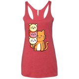 T-Shirts Vintage Red / X-Small Cat and Micecream Women's Triblend Racerback Tank