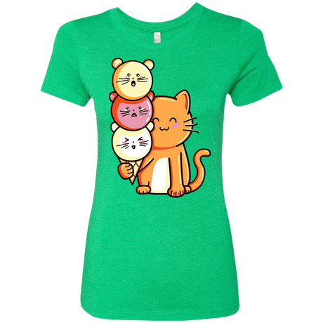 T-Shirts Envy / S Cat and Micecream Women's Triblend T-Shirt
