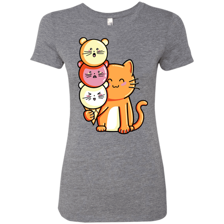 T-Shirts Premium Heather / S Cat and Micecream Women's Triblend T-Shirt