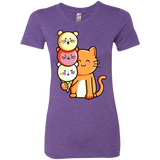 T-Shirts Purple Rush / S Cat and Micecream Women's Triblend T-Shirt