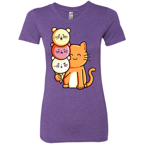 T-Shirts Purple Rush / S Cat and Micecream Women's Triblend T-Shirt