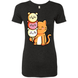 T-Shirts Vintage Black / S Cat and Micecream Women's Triblend T-Shirt