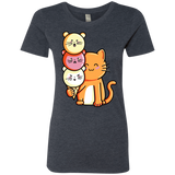 T-Shirts Vintage Navy / S Cat and Micecream Women's Triblend T-Shirt