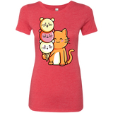 T-Shirts Vintage Red / S Cat and Micecream Women's Triblend T-Shirt