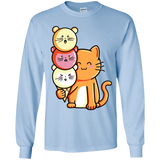 T-Shirts Light Blue / YS Cat and Micecream Youth Long Sleeve T-Shirt