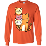 T-Shirts Orange / YS Cat and Micecream Youth Long Sleeve T-Shirt