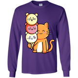 T-Shirts Purple / YS Cat and Micecream Youth Long Sleeve T-Shirt