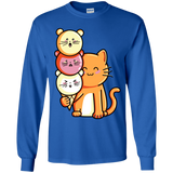 T-Shirts Royal / YS Cat and Micecream Youth Long Sleeve T-Shirt