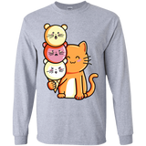 T-Shirts Sport Grey / YS Cat and Micecream Youth Long Sleeve T-Shirt