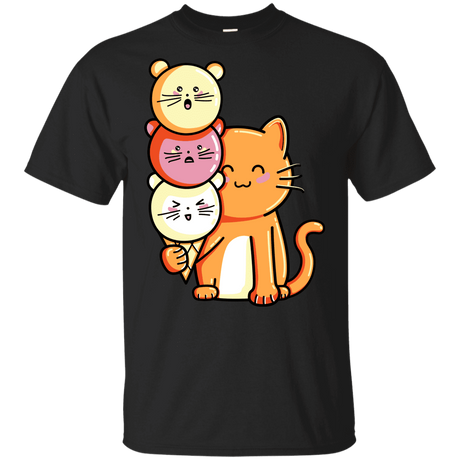 T-Shirts Black / YXS Cat and Micecream Youth T-Shirt