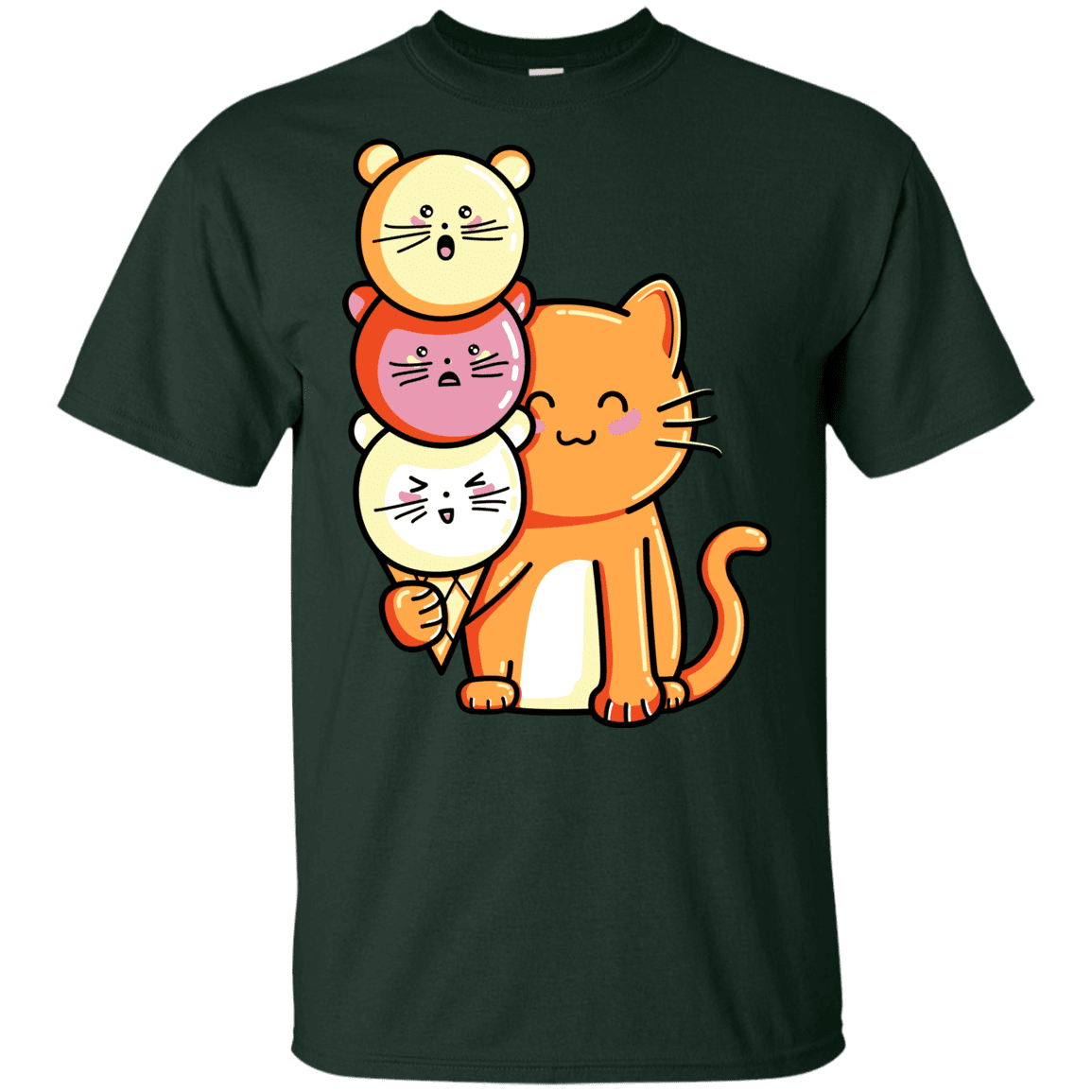 T-Shirts Forest / YXS Cat and Micecream Youth T-Shirt