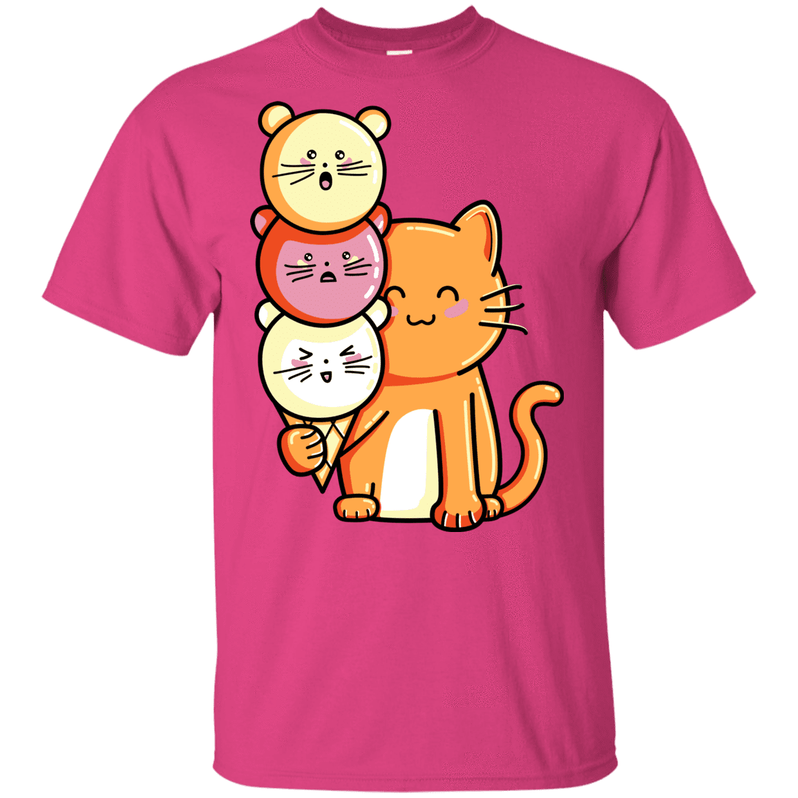 T-Shirts Heliconia / YXS Cat and Micecream Youth T-Shirt