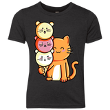 T-Shirts Vintage Black / YXS Cat and Micecream Youth Triblend T-Shirt