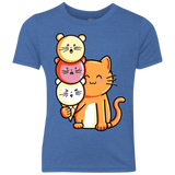 T-Shirts Vintage Royal / YXS Cat and Micecream Youth Triblend T-Shirt