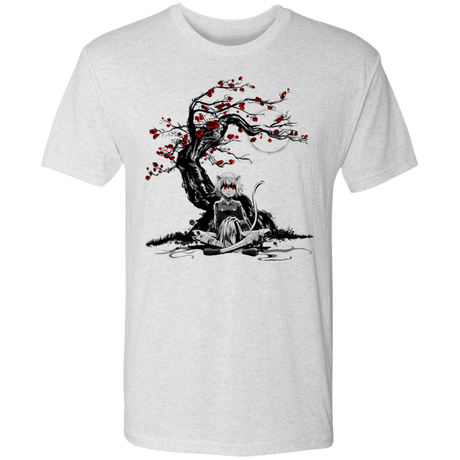 T-Shirts Heather White / S Cat Humanoid Men's Triblend T-Shirt