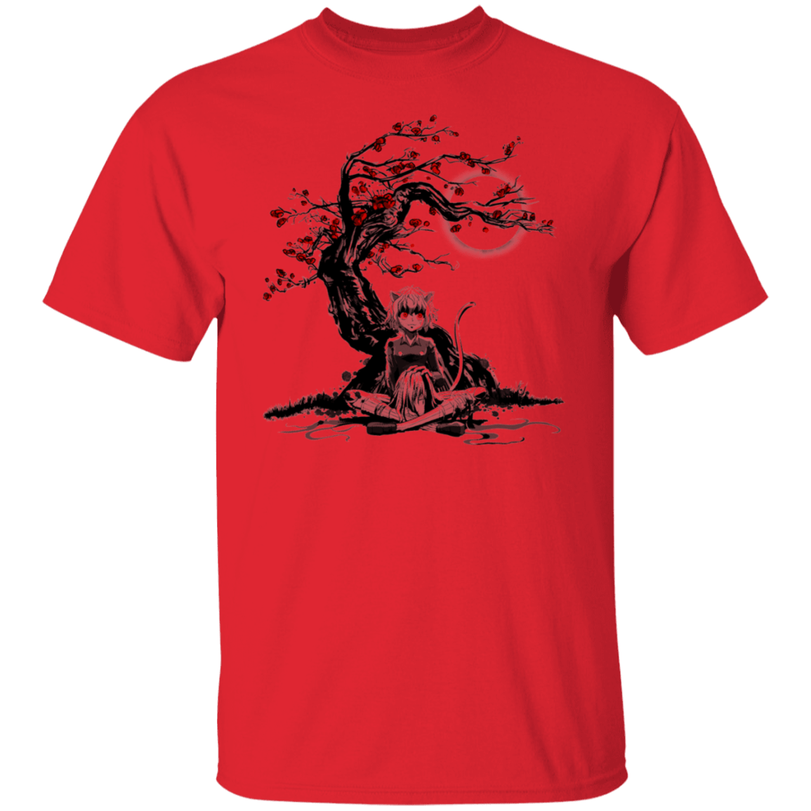 T-Shirts Red / S Cat Humanoid T-Shirt