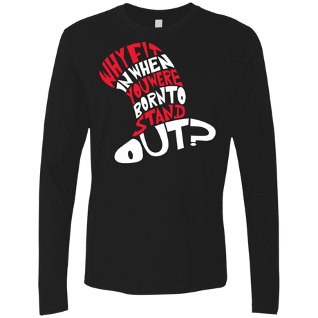T-Shirts Black / Small Cat In The Hat Men's Premium Long Sleeve