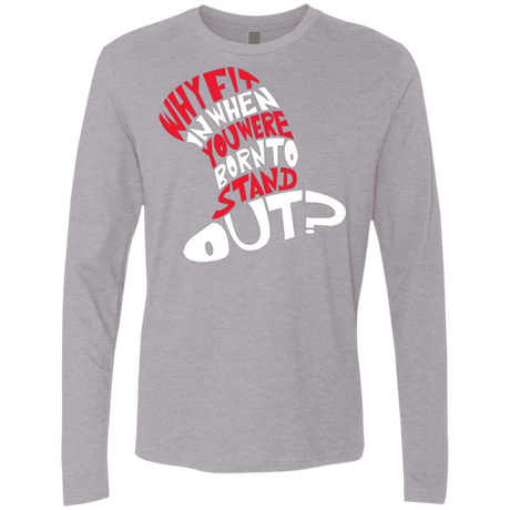 T-Shirts Heather Grey / Small Cat In The Hat Men's Premium Long Sleeve