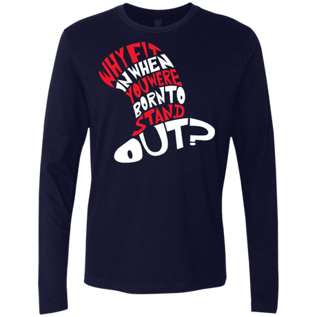 T-Shirts Midnight Navy / Small Cat In The Hat Men's Premium Long Sleeve