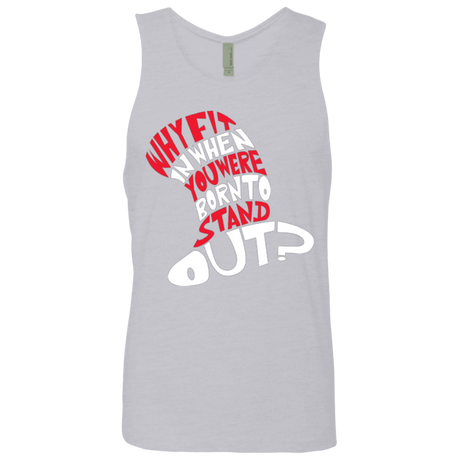T-Shirts Heather Grey / Small Cat In The Hat Men's Premium Tank Top
