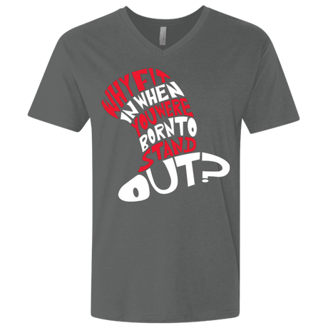 T-Shirts Heavy Metal / X-Small Cat In The Hat Men's Premium V-Neck