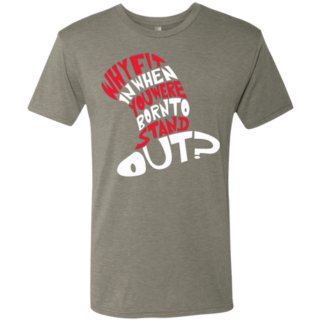T-Shirts Venetian Grey / Small Cat In The Hat Men's Triblend T-Shirt
