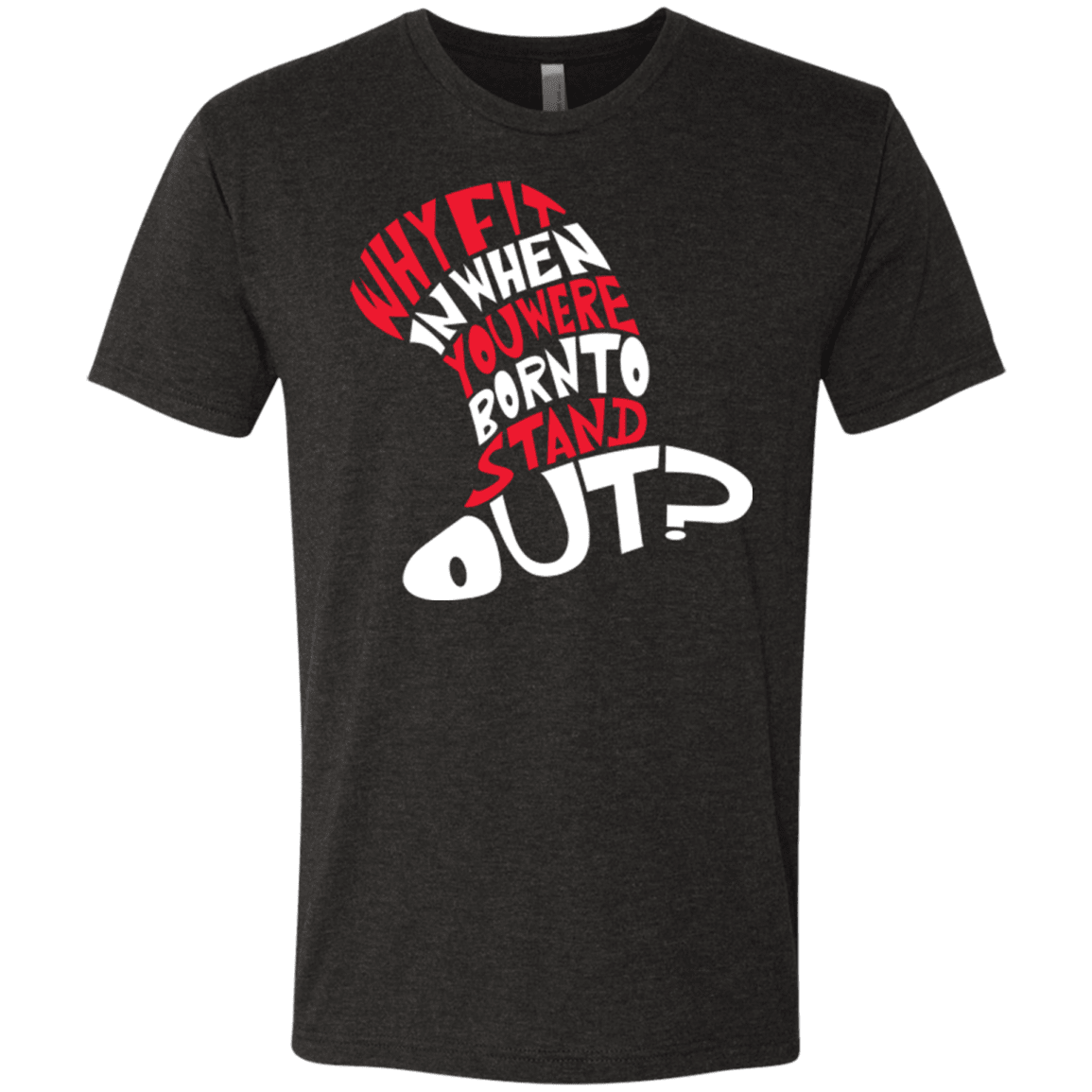 T-Shirts Vintage Black / Small Cat In The Hat Men's Triblend T-Shirt