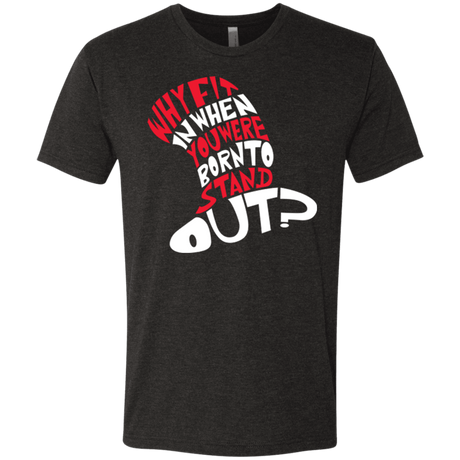 T-Shirts Vintage Black / Small Cat In The Hat Men's Triblend T-Shirt