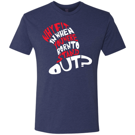 T-Shirts Vintage Navy / Small Cat In The Hat Men's Triblend T-Shirt
