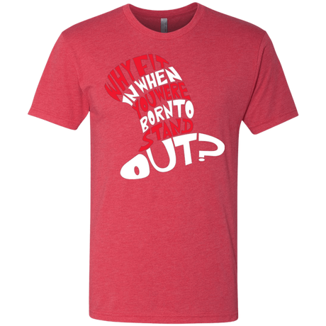 T-Shirts Vintage Red / Small Cat In The Hat Men's Triblend T-Shirt