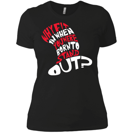 T-Shirts Black / X-Small Cat In The Hat Women's Premium T-Shirt