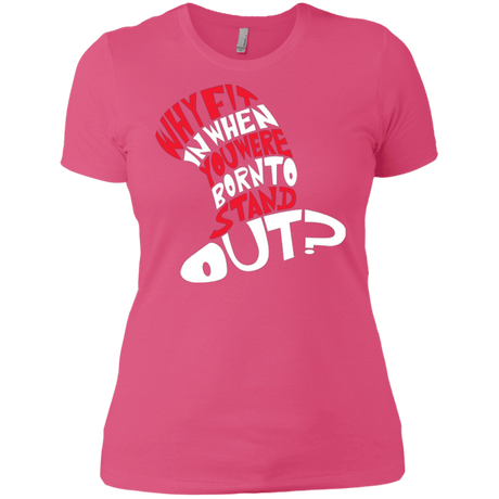 T-Shirts Hot Pink / X-Small Cat In The Hat Women's Premium T-Shirt