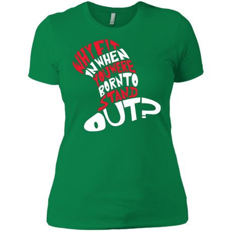 T-Shirts Kelly Green / X-Small Cat In The Hat Women's Premium T-Shirt