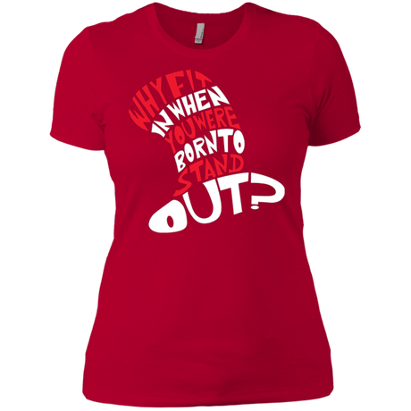 T-Shirts Red / X-Small Cat In The Hat Women's Premium T-Shirt