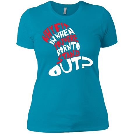 T-Shirts Turquoise / X-Small Cat In The Hat Women's Premium T-Shirt