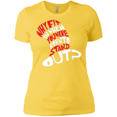 T-Shirts Vibrant Yellow / X-Small Cat In The Hat Women's Premium T-Shirt