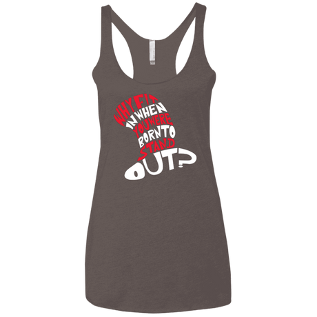 T-Shirts Macchiato / X-Small Cat In The Hat Women's Triblend Racerback Tank