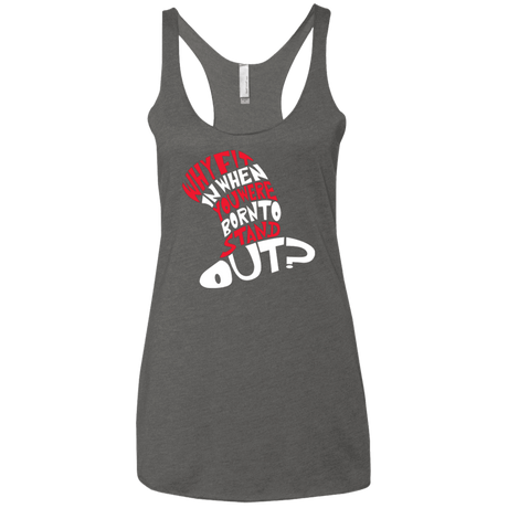 T-Shirts Premium Heather / X-Small Cat In The Hat Women's Triblend Racerback Tank