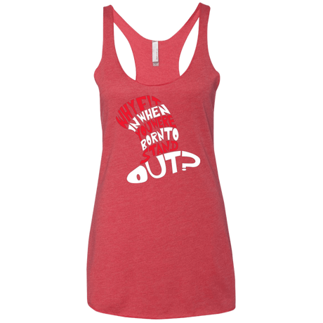 T-Shirts Vintage Red / X-Small Cat In The Hat Women's Triblend Racerback Tank
