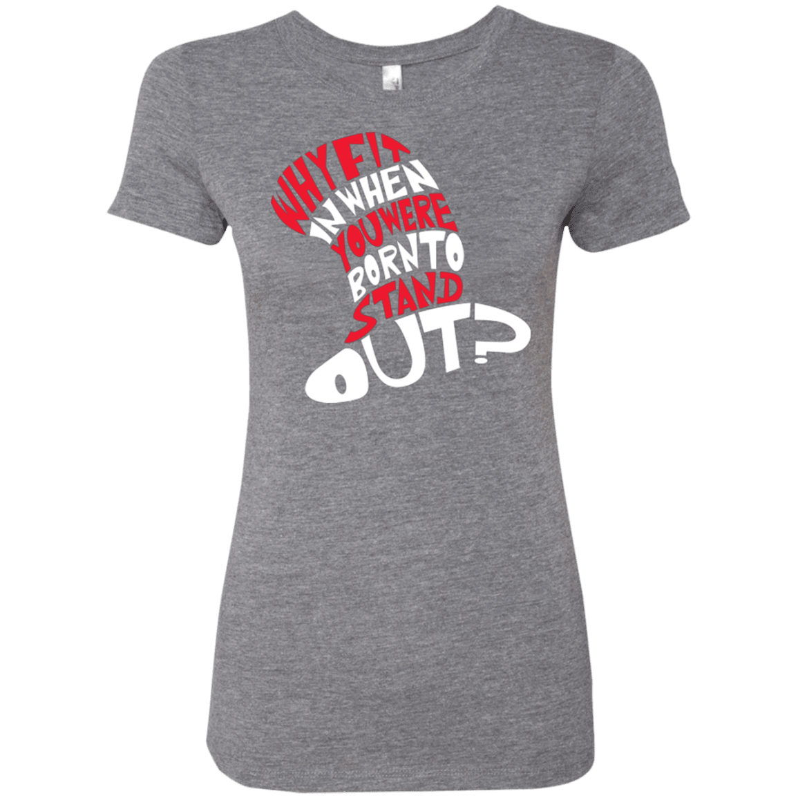 T-Shirts Premium Heather / Small Cat In The Hat Women's Triblend T-Shirt