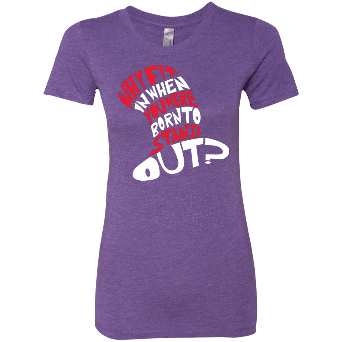 T-Shirts Purple Rush / Small Cat In The Hat Women's Triblend T-Shirt