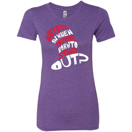 T-Shirts Purple Rush / Small Cat In The Hat Women's Triblend T-Shirt