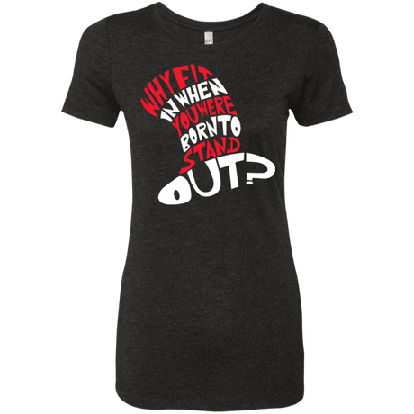 T-Shirts Vintage Black / Small Cat In The Hat Women's Triblend T-Shirt