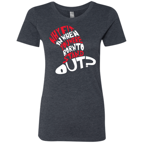 T-Shirts Vintage Navy / Small Cat In The Hat Women's Triblend T-Shirt