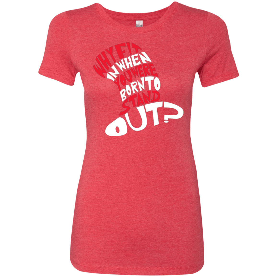 T-Shirts Vintage Red / Small Cat In The Hat Women's Triblend T-Shirt