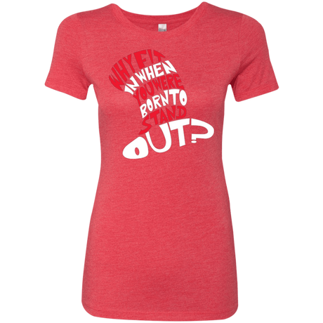 T-Shirts Vintage Red / Small Cat In The Hat Women's Triblend T-Shirt
